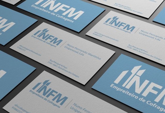 Cartão para empresa de cofragem