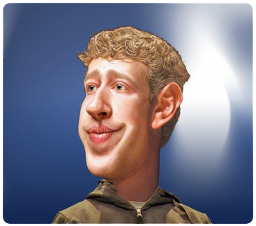 Caricatura Mark Zuckenberg