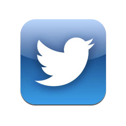 ícone twitter glossy