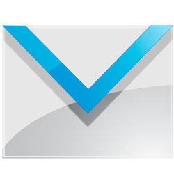 carta com borda azul