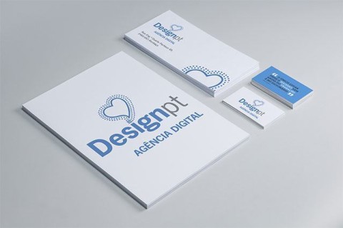 Estacionario logotipo simples