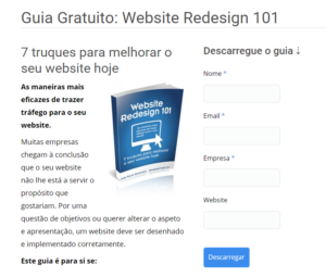 Landing pages são ideias para captar dados dos visitantres