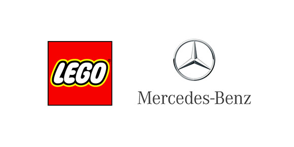Logotipo Lego e Mercedes
