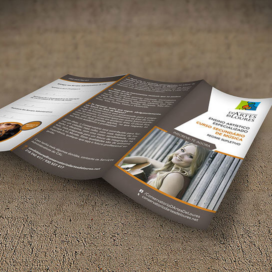 Tríptico Curso Secundário Conservatório de Artes de Loures