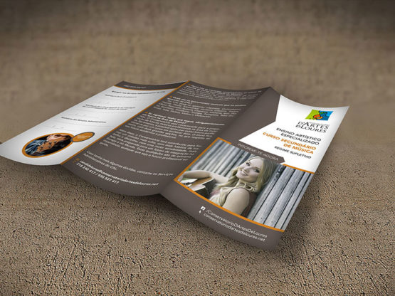 Tríptico Curso Secundário Conservatório de Artes de Loures