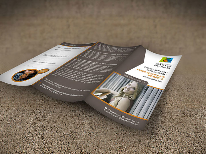 Tríptico Curso Secundário Conservatório de Artes de Loures