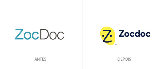Exemplo 1, Zocdoc um caso de sucesso de rebranding na saude.